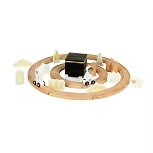 🕋 Wooden Kaaba Train Set