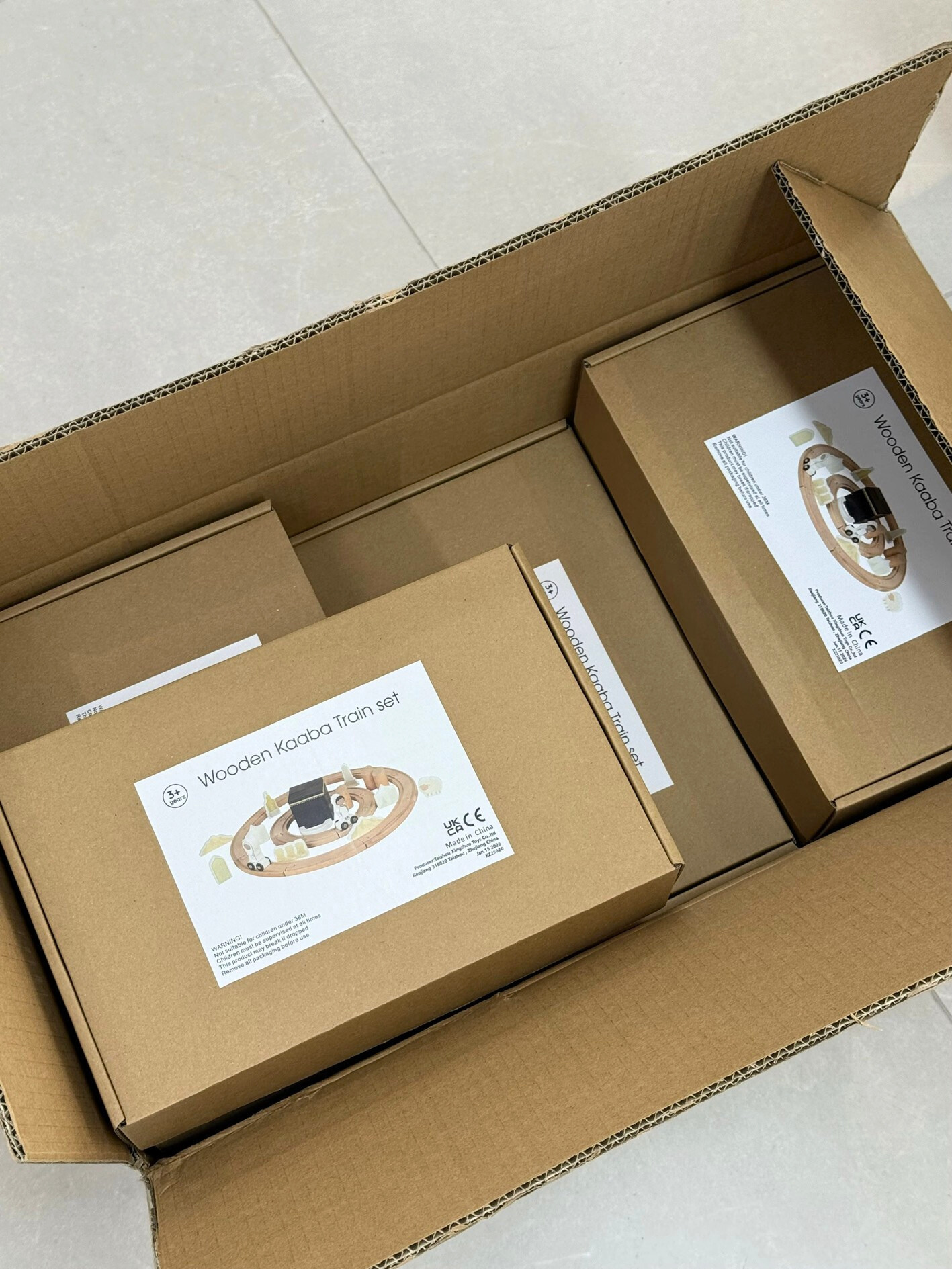 🕋 Wooden Kaaba Train Set